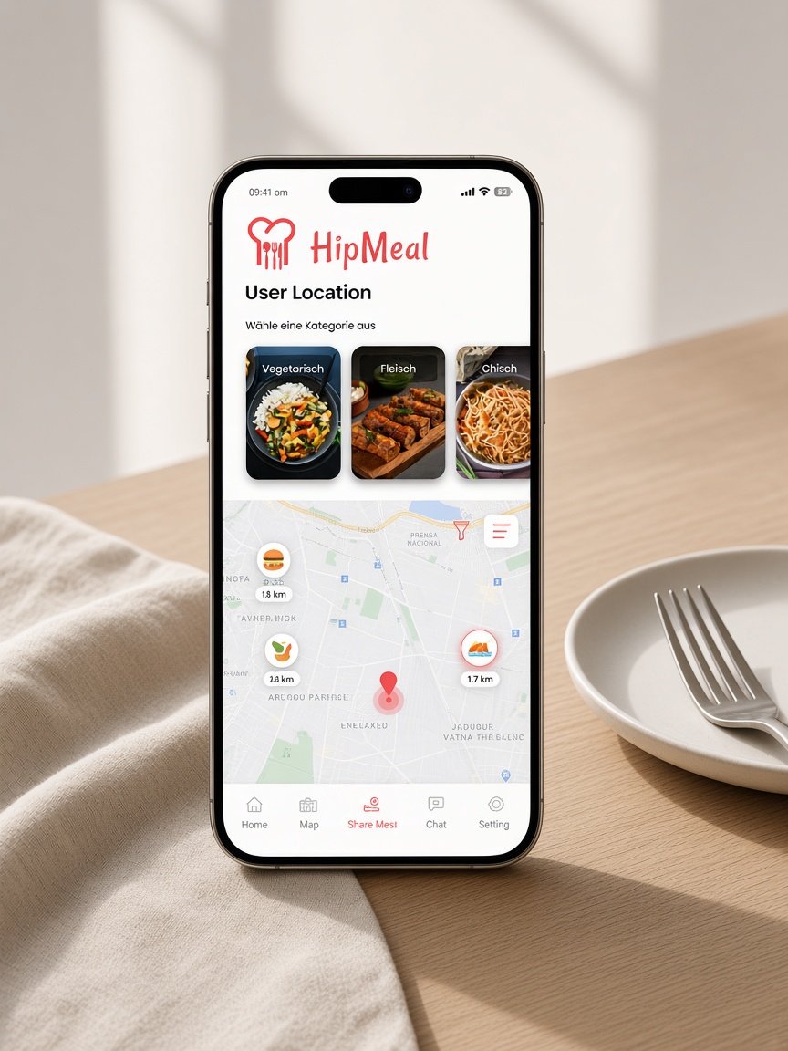 HipMeal App: übrige Mahlzeiten in der Nähe teilen